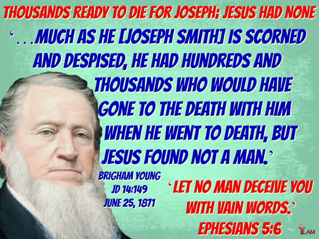 Thousands Ready to Die for Joseph; Jesus had None Life After Ministry